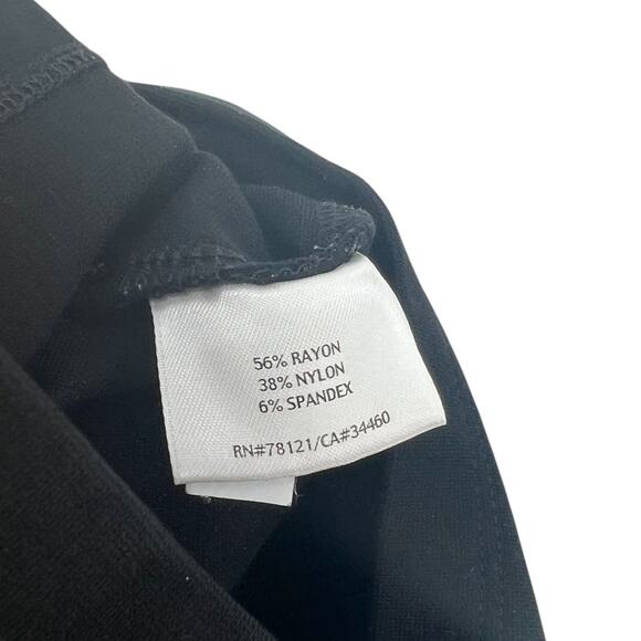 Eileen Fisher Pants Cropped Ankle Pull-On Ponte Knit Black Plus Size‎ 2X - Picture 9 of 10